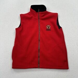 VTG EXP Designs BanfF Canada Vest Size Youth‎ Small Red Bear Paw